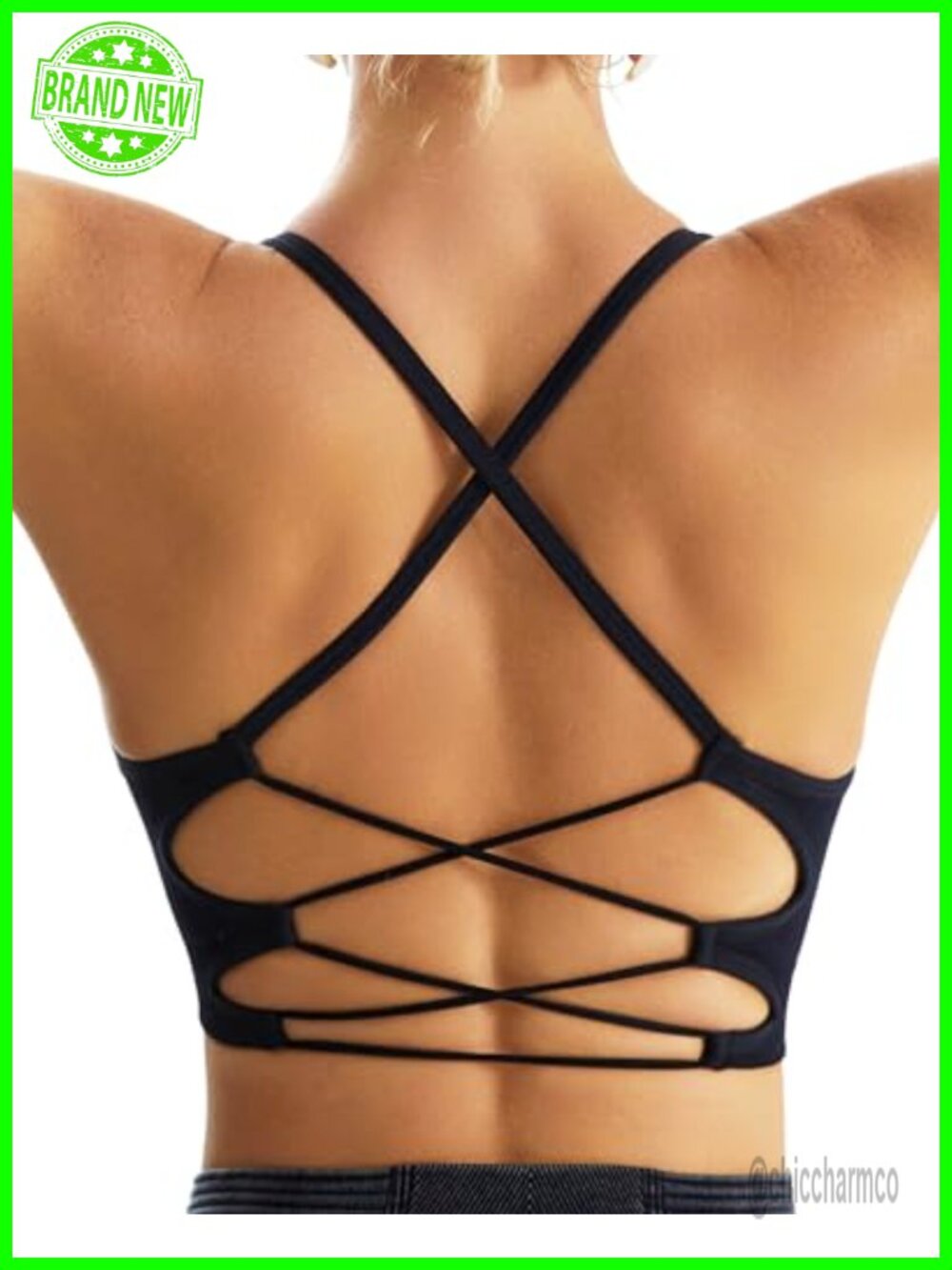Seamless Racerback Sports Bra, Removable Pads, Wire-Free